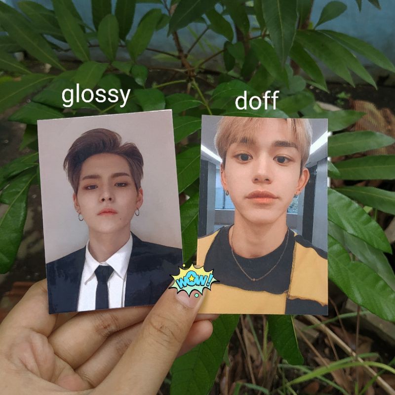 Cetak Foto Custom Doff Photocard Ujung Tumpul / Lancip Kpop Non Kpop Unofficial Freebies