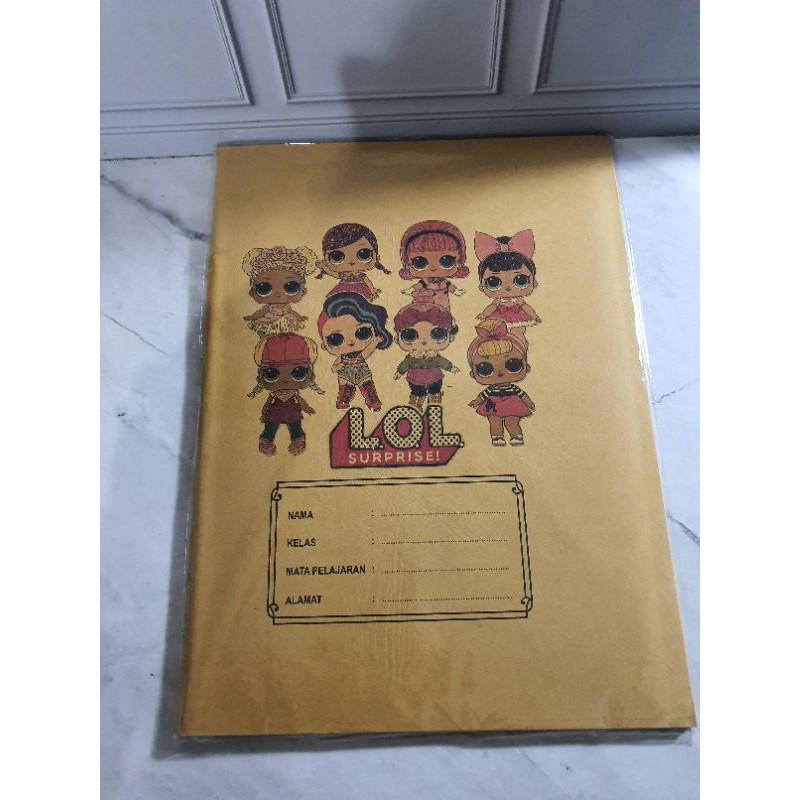 SAMPUL BUKU-Coklat LOL KWARTO