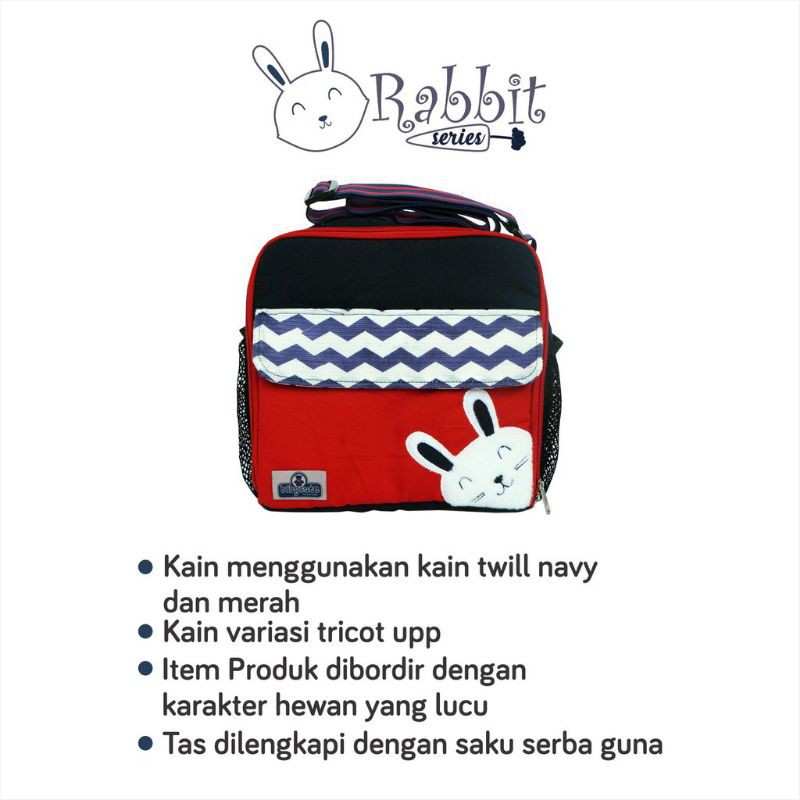 BABY CUTE Diaper Bag Tas Bayi Kecil / Medium / Besar (+TBSD) Saku Depan