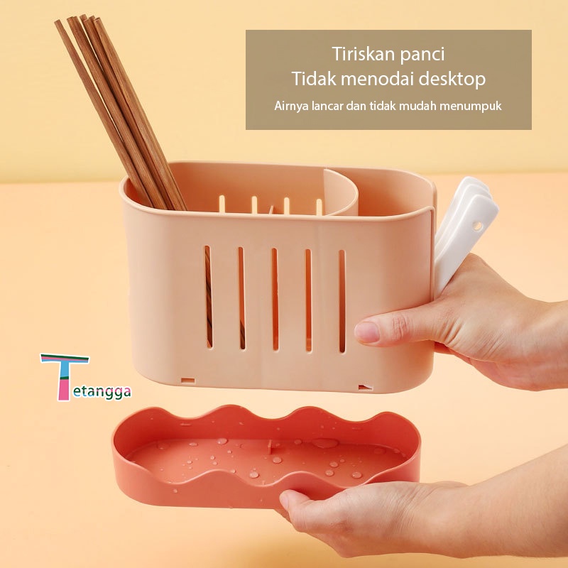 Tempat Alat Dapur Tempat Sendok/Garpu/Sumpit/Pisau Rak Peralatan Dapur Tempat Alat Makan