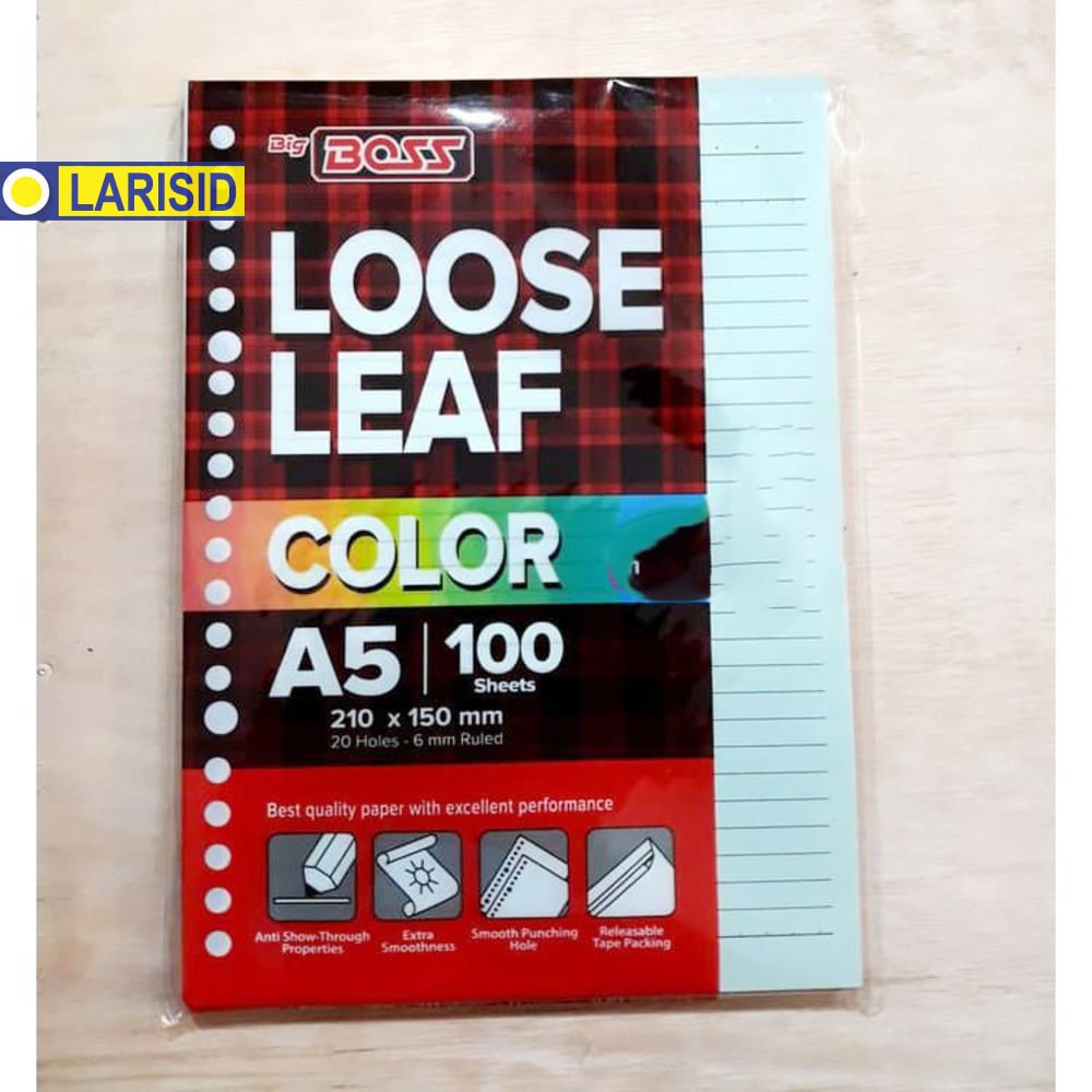 

BIG BOSS LOOSE LEAF WARNA BIGBOSS BIGBOS A5 50 LEMBAR