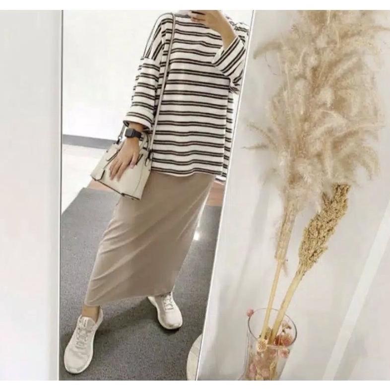Dress Inner Span / Daleman Span Panjang Bahan Crepee