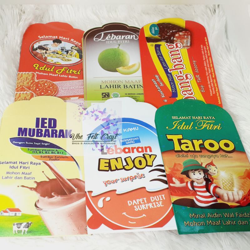 

Amplop lebaran motif snack amplop viral amplop lebaran sudah dilem angpau ukuran medium 1 pack isi 10 lembar