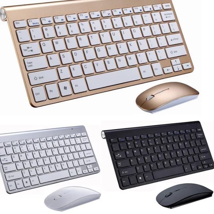 Harga Termurah 2.4G Wireless Keyboard and Mouse Protable Mini Keyboard Mouse Combo Set for Computer Laptop