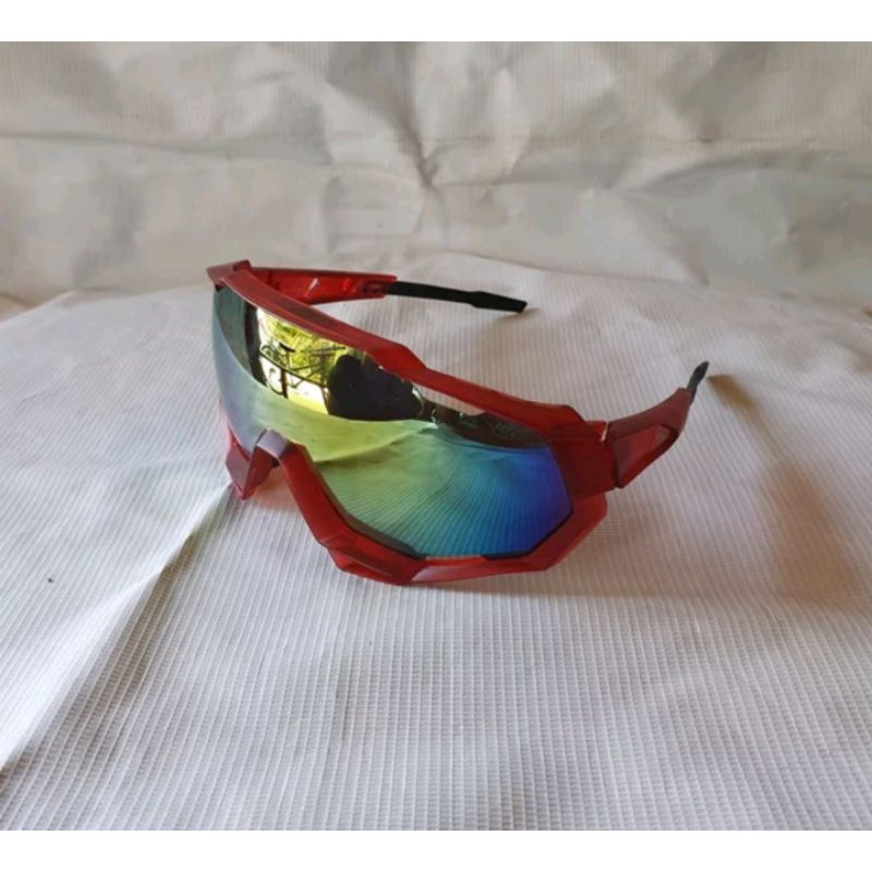 Kacamata Sepeda Gowes Sunglasses Outdoor Sports Kaca mata Merah 9312