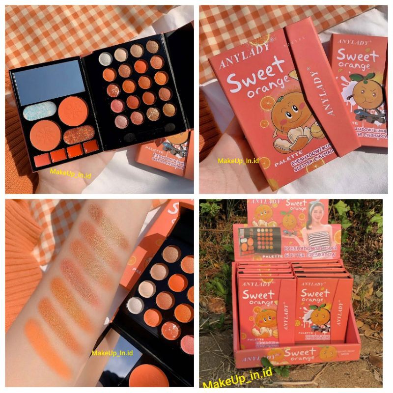 SWEET ORANGE EYESHADOW PALETTE BY ANYLADY