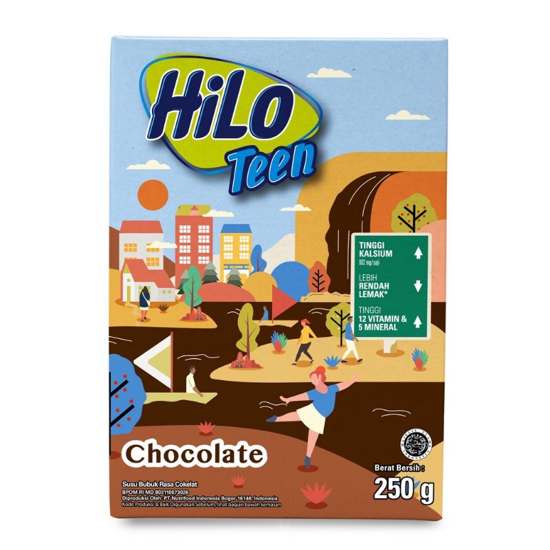 

HiLo Teen Chocolate & Vanilla Caramel 250 gram - Susu Tinggi Kalsium Rendah Lemak