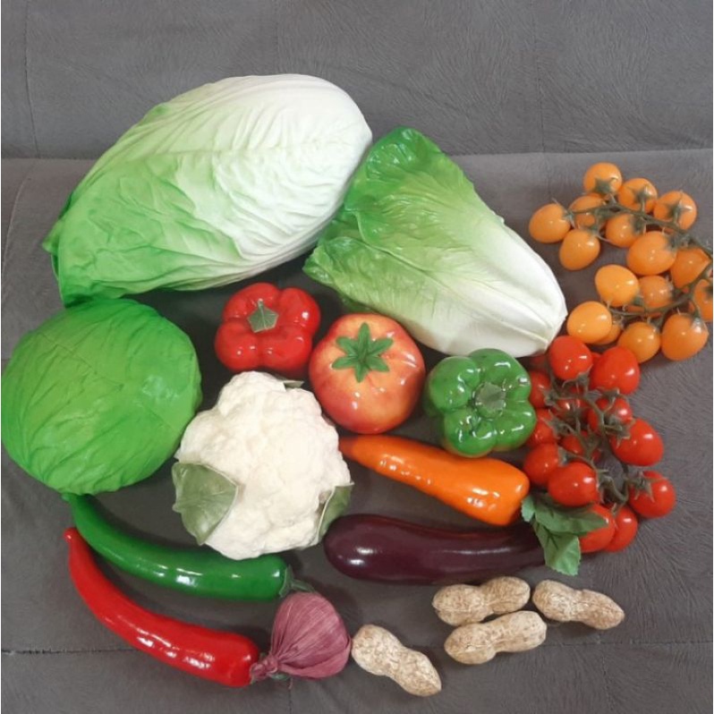 Sayuran imitasi buatan buat pajangan sayur hias artificial pajangan meja / dapur