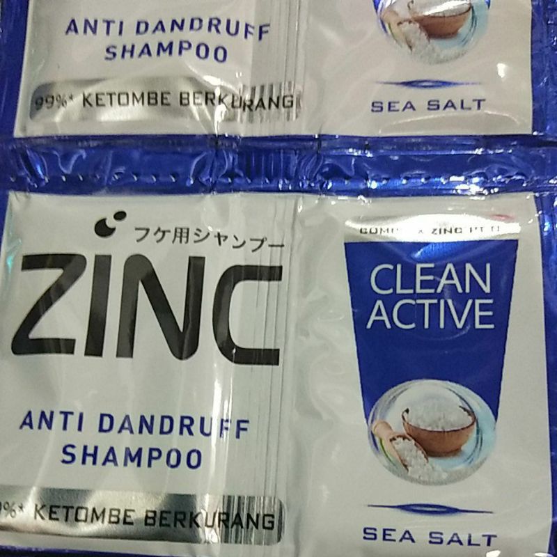 SHAMPOO ZINC ECER SACHET 4 PCS - ALL VARIAN/4PCS BUKAN 1RENCENG