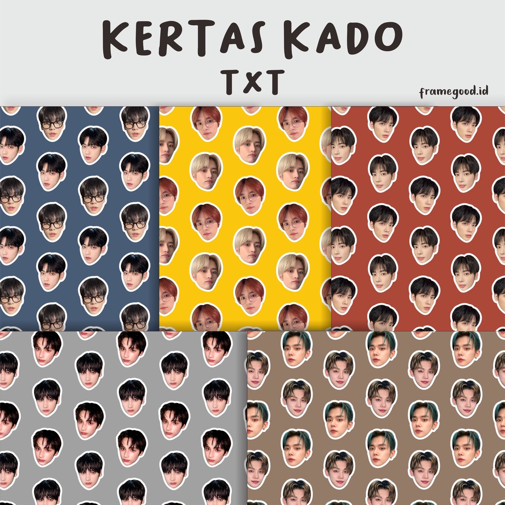 

kertas kado TXT (ukuran A3+)/ beomgyu hueningkai soobin taehyun yeonjun all member moa