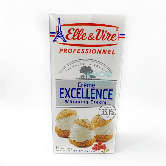 

Elle & vire whipping cream 1 ltr / ellevire elle and vire whipping cream