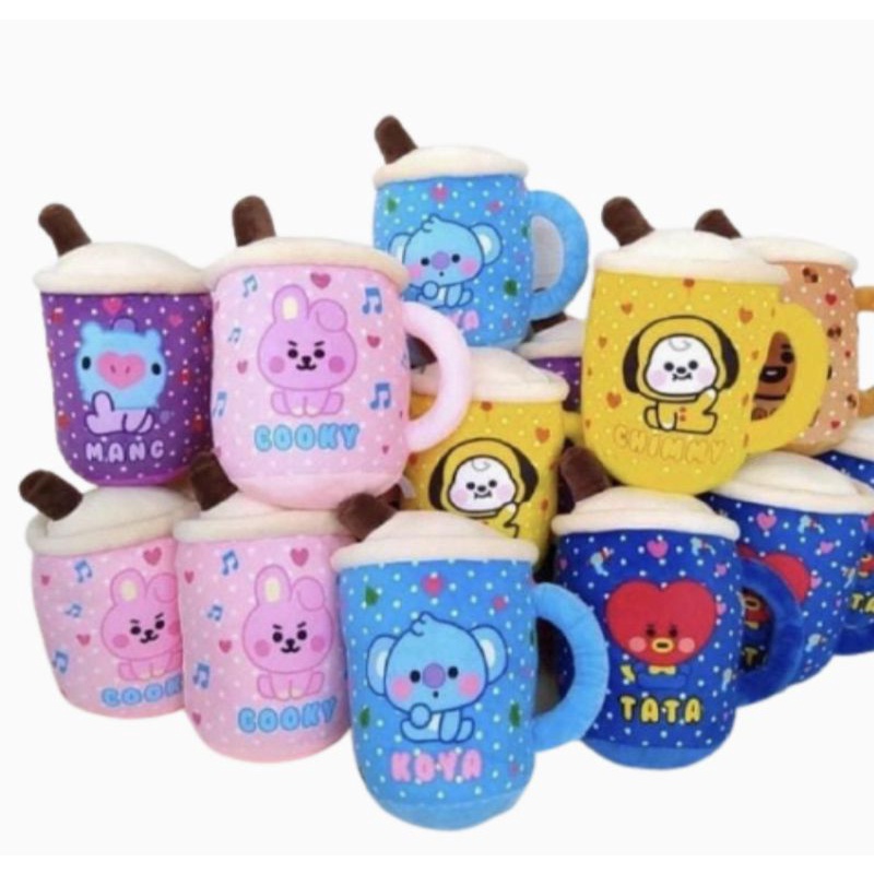 boneka Boba cangkir BTS bt21 terbaru