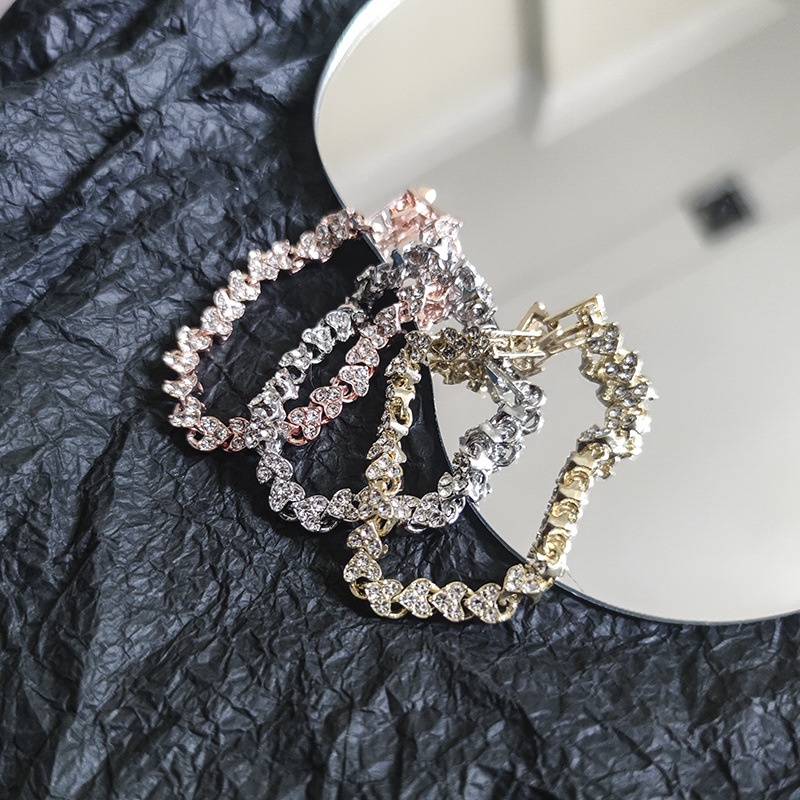 2021 musim panas trendi kesederhanaan perhiasan penuh diamond gelang zircon Wanita Gelang Roman gela