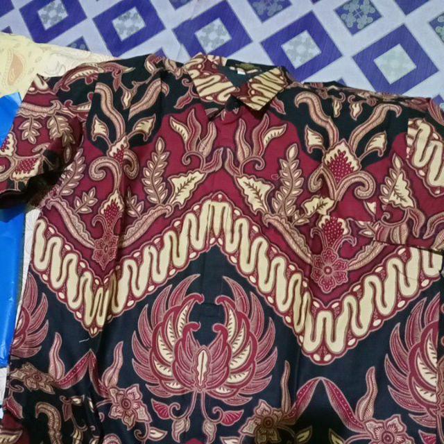 Ambaliko Pendek Kemeja Batik Pria Full Furing Katun Halus Baturaden