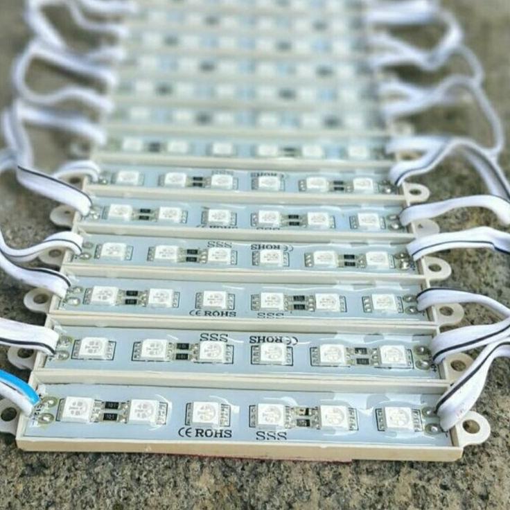 [KODE VYH] Lampu Dalam Grill Gril Bemper DRL Mobil 6 Mata Lampu Variasi Mobil Motor Paket 6 Strip