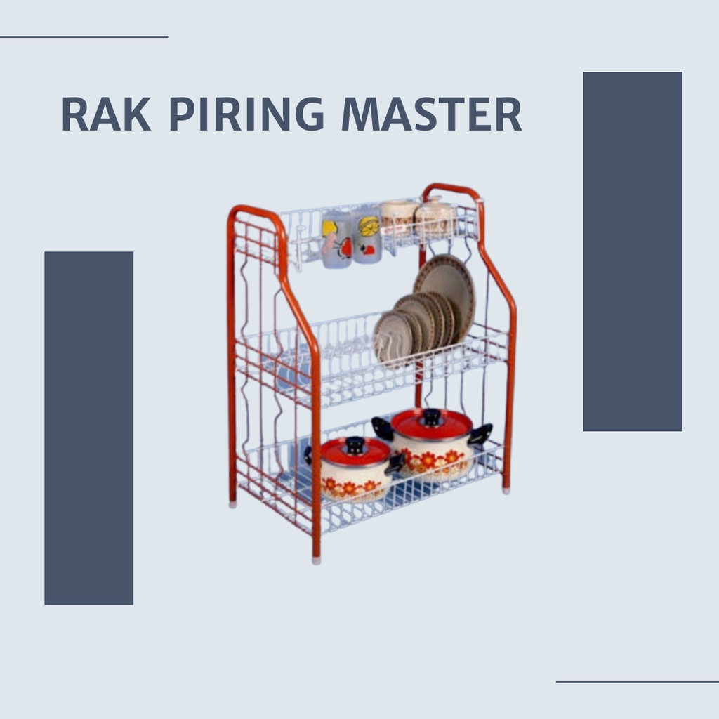 Rak Piring Master 2susun RO2/Rak Piring Besi Master susun 2
