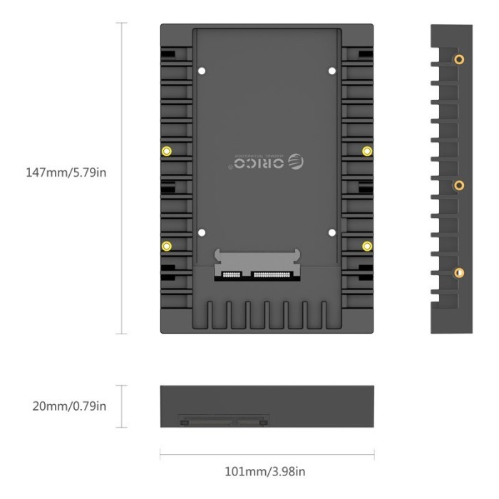 Orico 2.5 to 3.5 Inch Hard Drive Caddy - 1125SS