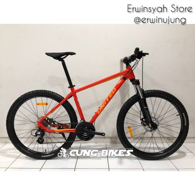 Sepeda MTB Sepeda Gunung 27.5 United Miami 3.0 Frame Alloy 24 Speed Altus fork lockout