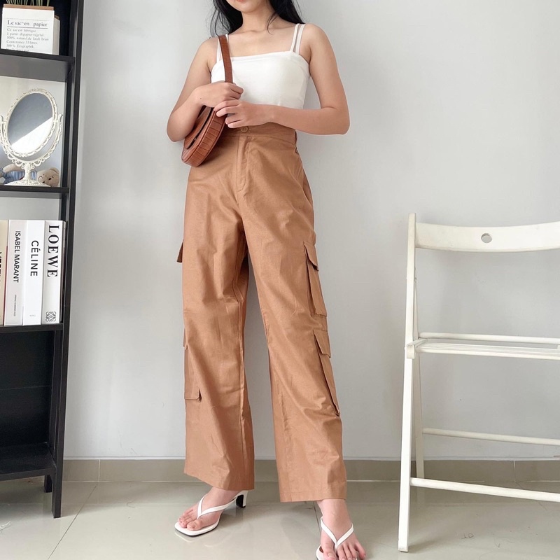 Lingka Kargo Linen Pants 11C-Rdm