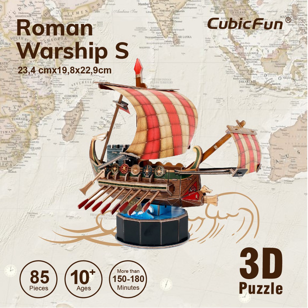 Cubicfun - Cubic Fun - 3D Puzzle Kapal Warship