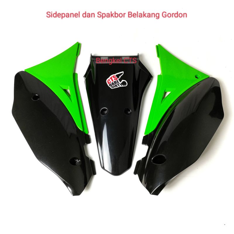 Paket SIDEPANEL COVER SAYAP BELAKANG dan SPAKBOR FENDER BELAKANG GORDON