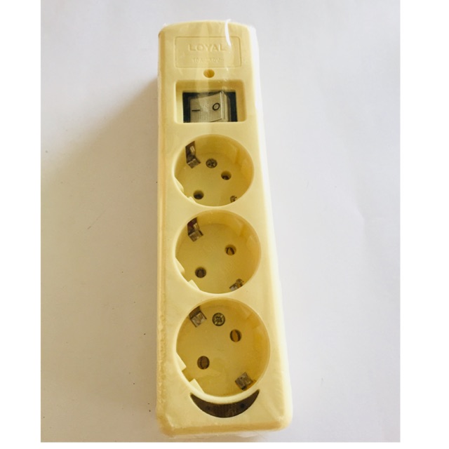 STOP KONTAK ARDE + SAKLAR ON OFF 3 LUBANG LOYAL