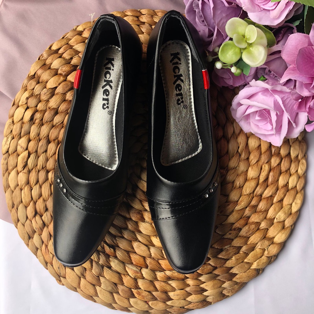 PANTOFEL D25 3 kerja cewek sepatu formal wanita terlaris kece kampus kantor populer trandy TERMURAH