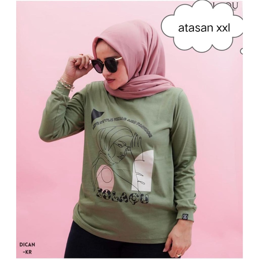 BISA COD✔️BLOUSE ZOLAQU / XXL BLOUSE WITH YOU / ATASAN ZOLAQU LENGAN PJG