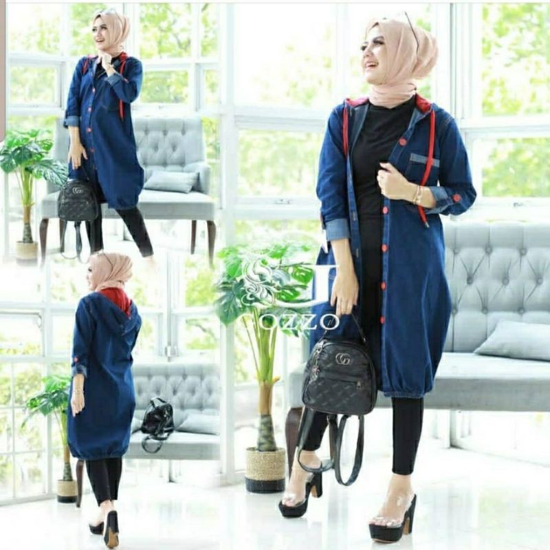 TUNIK MUSLIM / PAKAIAN WANITA - ED - TUNIK NIKITAMA JEANS