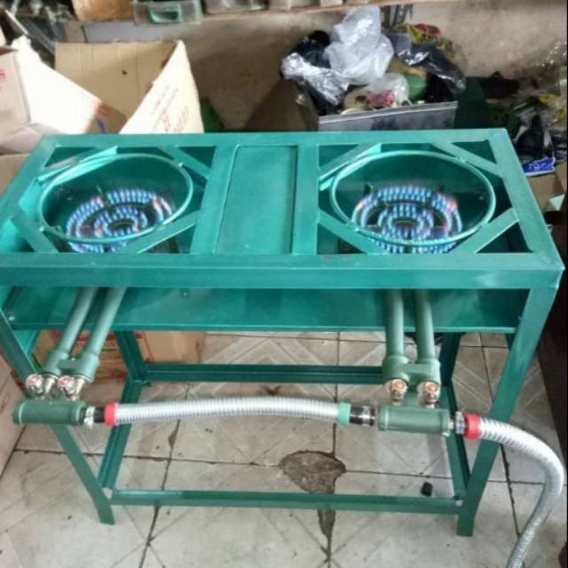 Kompor martabak manis 2 tungku/kompor martabak bangka 2 lobang