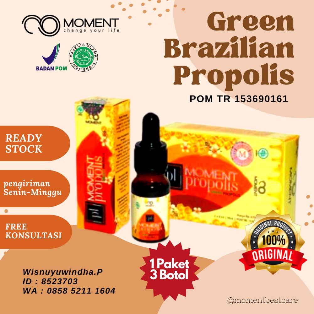 

Propolis Moment Green Brazilian Suplemen Kesehatan - Asli 100% Original Member Resmi ID 8523703