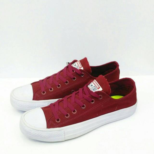 Jual Sepatu Converse All Star Chuck Taylor Lunarlon Low Merah Maroon