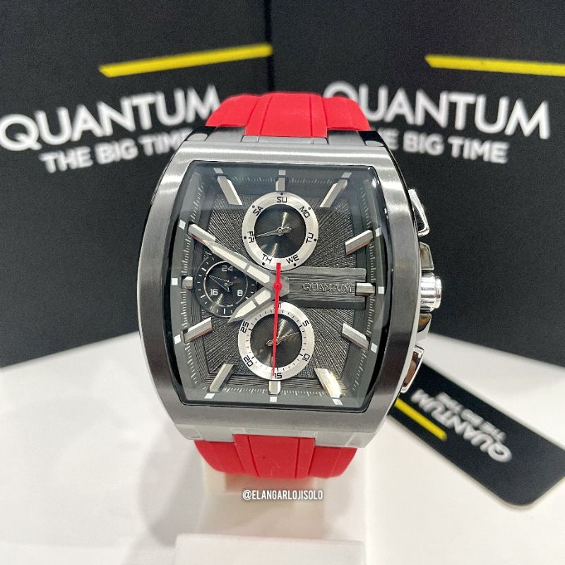JAM TANGAN PRIA QUANTUM HNG997.068 RUBBER ORIGINAL