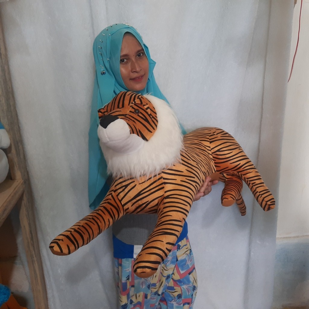 Boneka macan harimau SINGA belang jumbo murah