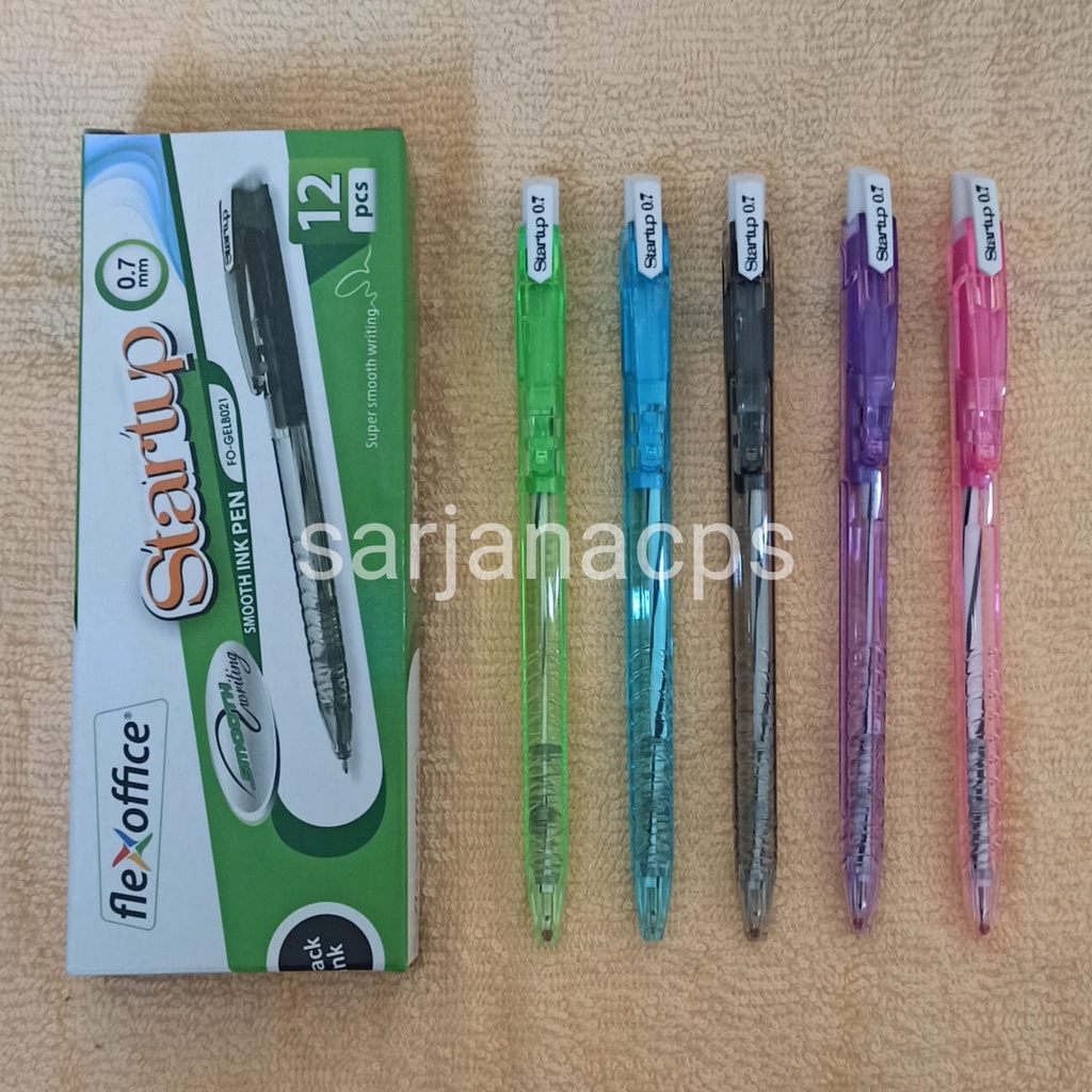 

Bolpen / Pulpen Cetekan Flexoffice STARTUP gel 0.7 mm