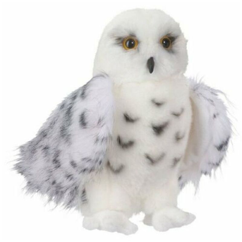 30cm Cute Wizard Snowy Owl Plush Toy Soft Stuffed Vivid Realistic Animal Xmas Gift