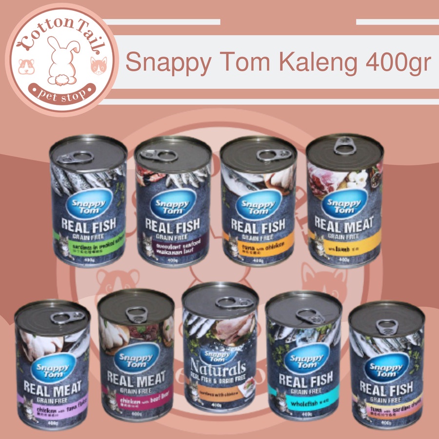 Snappy Tom KALENG / makanan kucing Grain free 400 gr kaleng