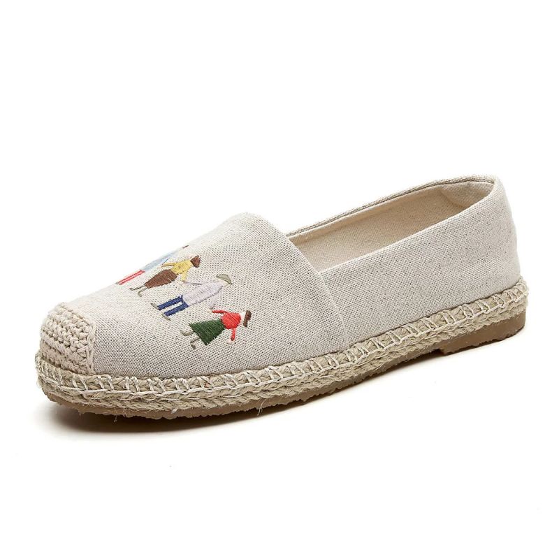 sepatu wanita korea espadrilles import slip on flat kanvas