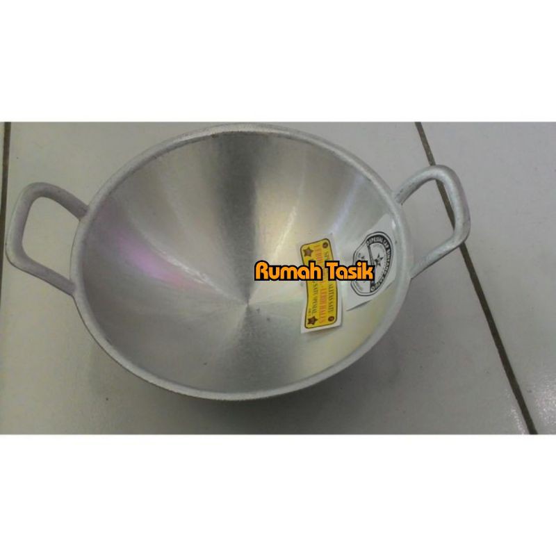 Wajan Penggorengan Tebal / Wok Pan Cekung No.10 Diameter 24cm