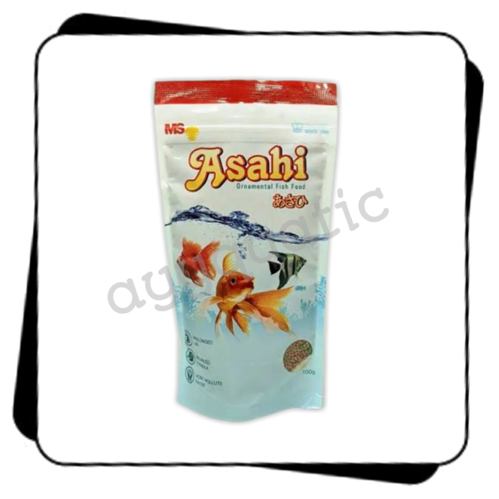 PELET ASAHI 100gr 100 gr makanan pakan pelet ikan koki hias floating type