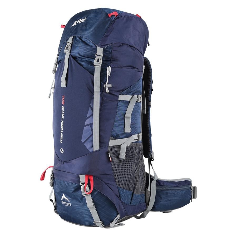 TAS GUNUNG CARRIER REI AREI MAMBERAMO 60L ORIGINAL 100% - INCLUDE COVER BAG