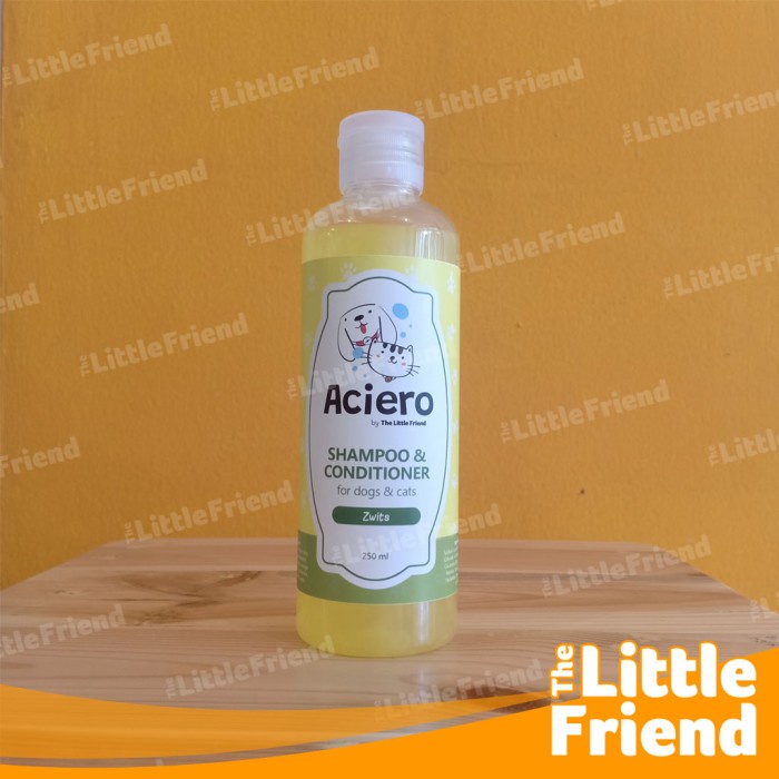 Dog Cat Shampoo Conditioner Anjing Kucing 2 in 1 ACIERO Lembut &amp; Wangi