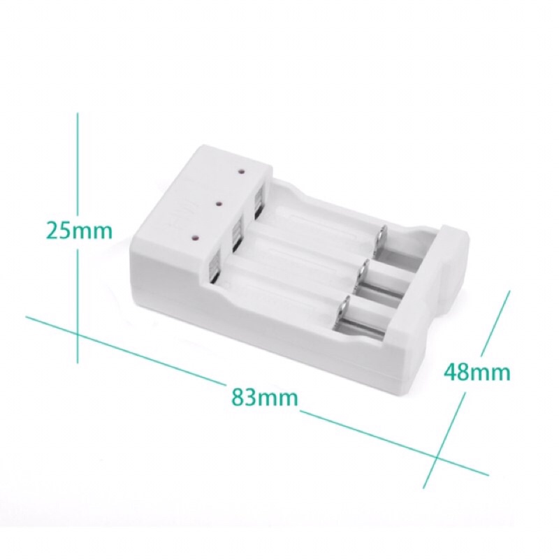 HCQWBING Charger Baterai USB Plug 4 slot for AA/AAA Termurah