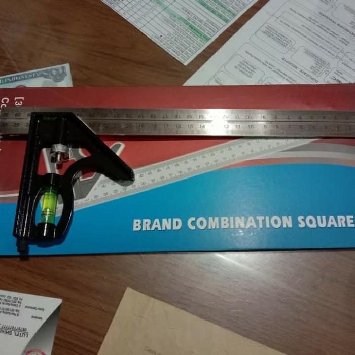 

[BISA COD] Penggaris Siku Waterpass Kombinasi / Kombination Square Ruler MURAH