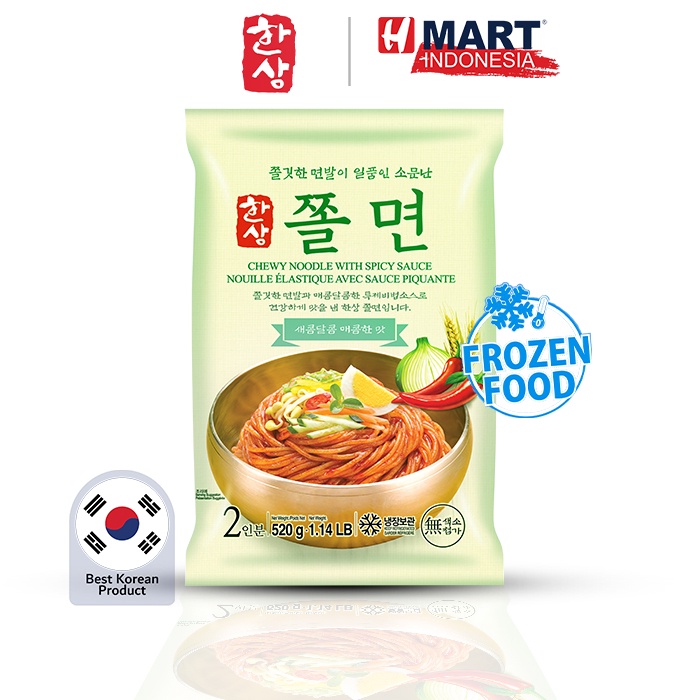 

Hansang Chewy Noodle Spicy Sauce - Mie Basah dengan Saus Pedas Korea