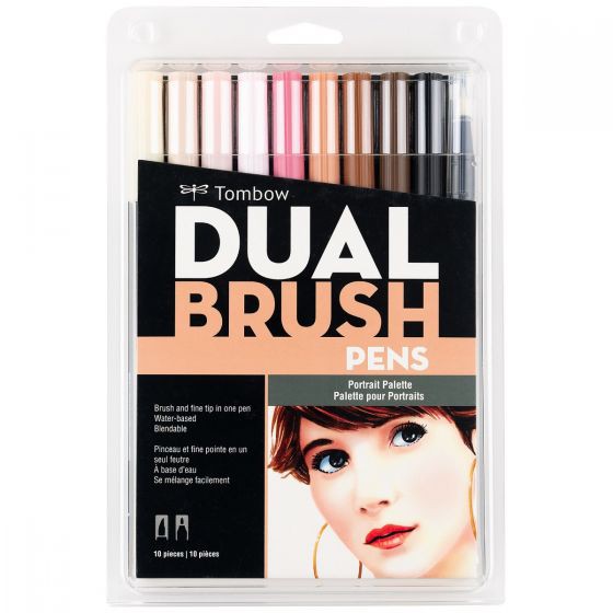 

TOMBOW DUAL BRUSH PEN SET 10 COLORS - PORTRAIT