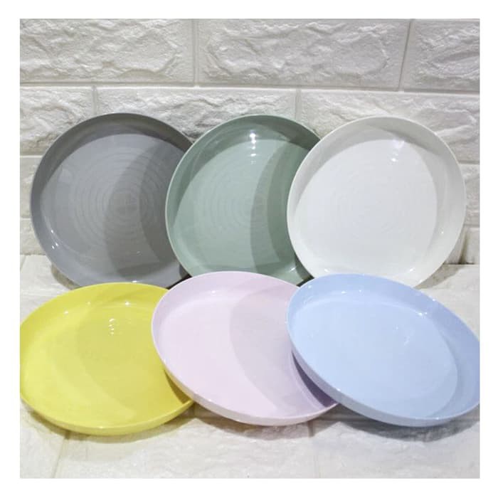 IKEA KALAS Piring, aneka warna campuran warna pastel | Shopee Indonesia