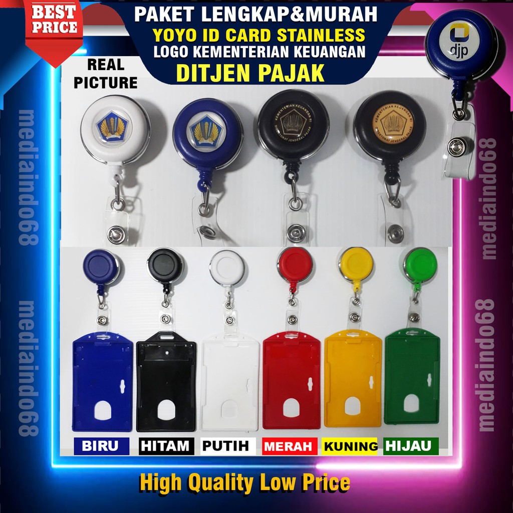 

YOYO ID CARD PUTAR + LOGO TIMBUL DITJEN PAJAK(PAKET LENGKAP)