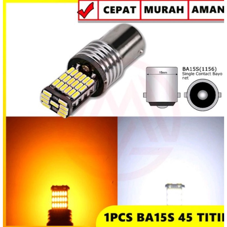 lampu led sein mobil  super brigt bayonet putar