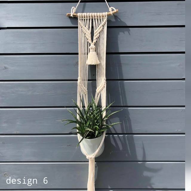 Tali pot gantung rajut hanger plant